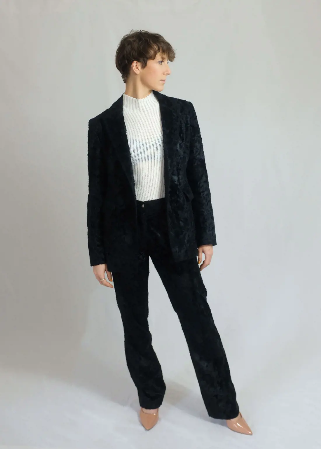 Karen millen velvet outlet jacket